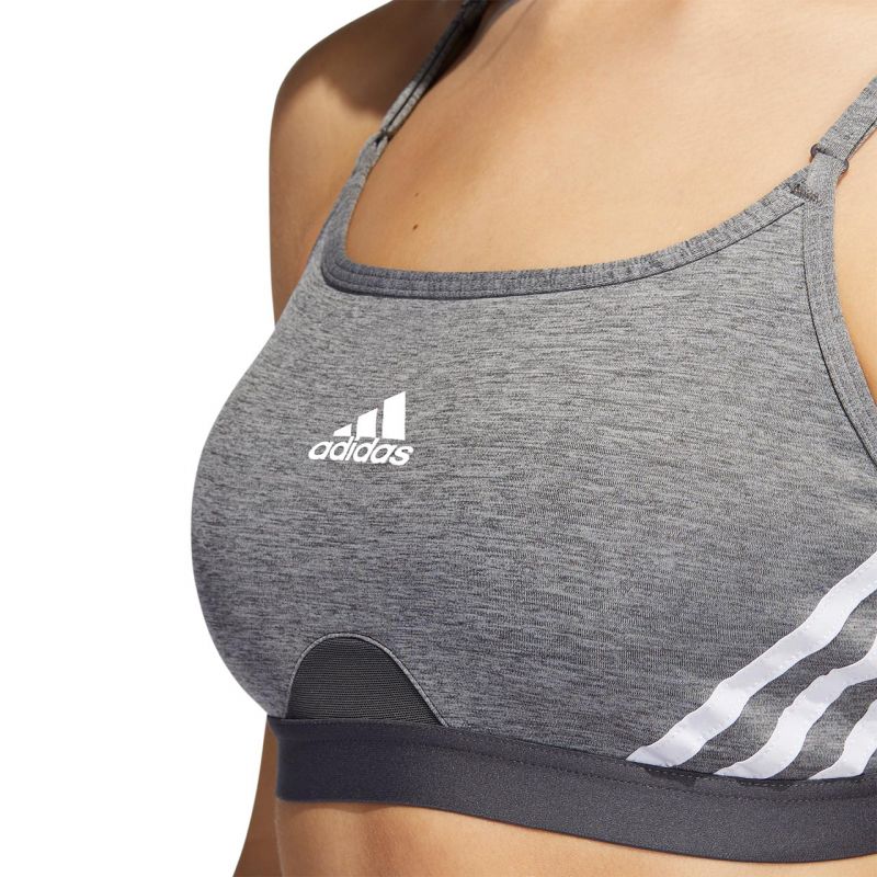 adidas Aeroreact Training Light-Support 3-Stripes Bra W HC7870 sports bra Sportmelltartó - Sportmania.hu