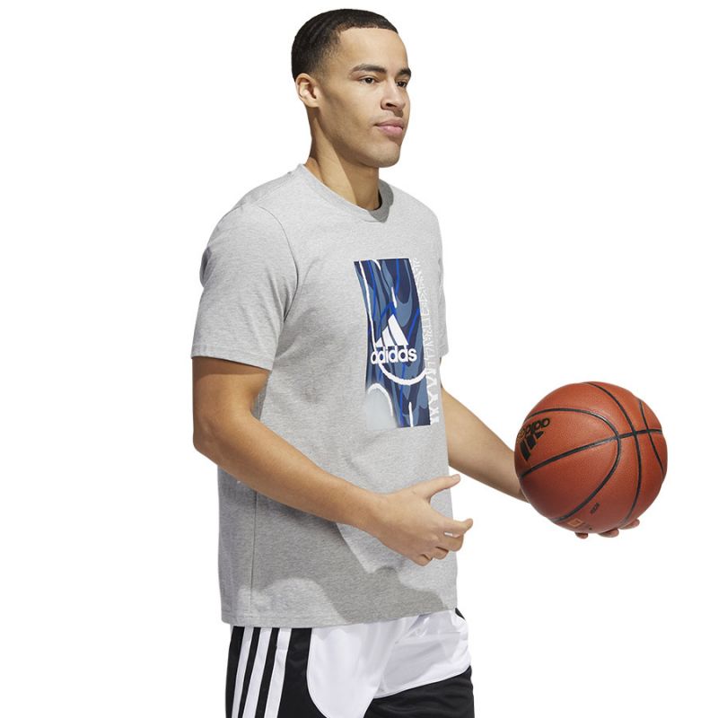 Adidas Badge of Sport Courts Tee M HK6726 Póló Ruházat Póló - Sportmania.hu