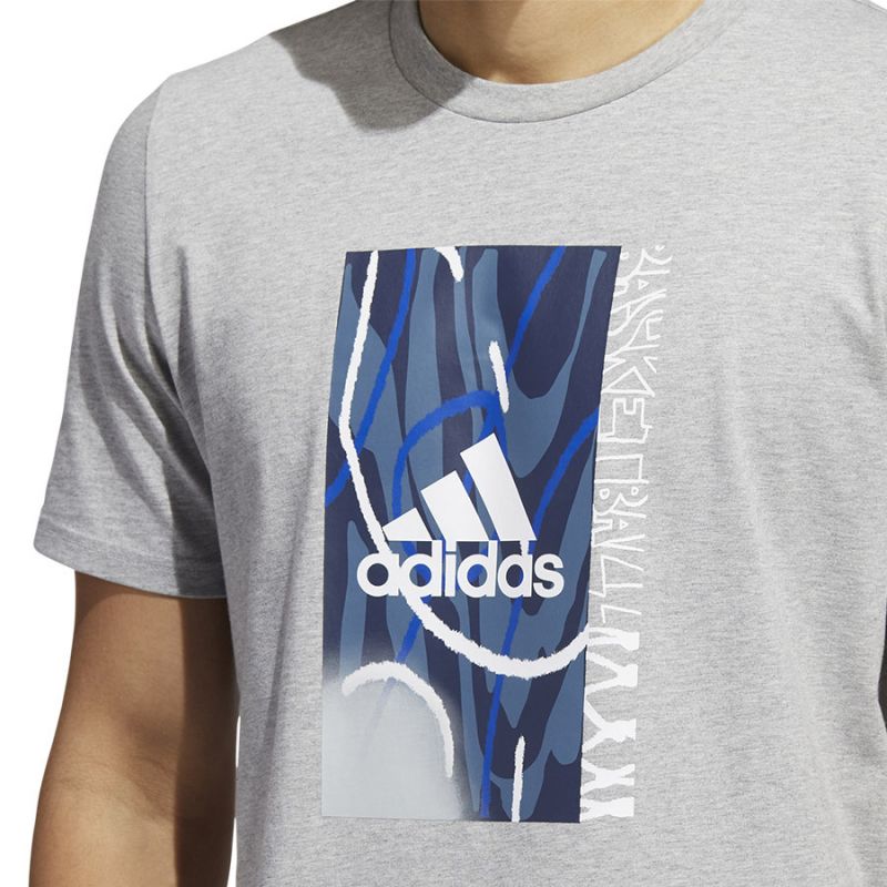 Adidas Badge of Sport Courts Tee M HK6726 Póló Ruházat Póló - Sportmania.hu