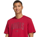 Adidas Collegiate Lineage Men's T-Shirt Red piros férfi póló