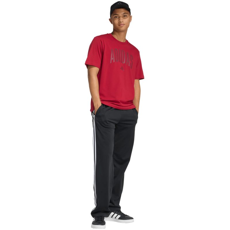 Adidas Collegiate Lineage Men's T-Shirt Red piros férfi póló
