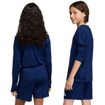 Adidas Entrada 26 Long Sleeve Jersey Navy kék gyerek póló KF5877