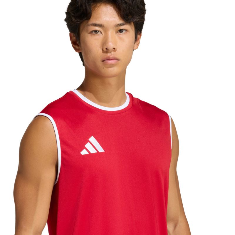 Adidas Entrada 26 Sleeveless Jersey Men's T-Shirt Red piros férfi póló