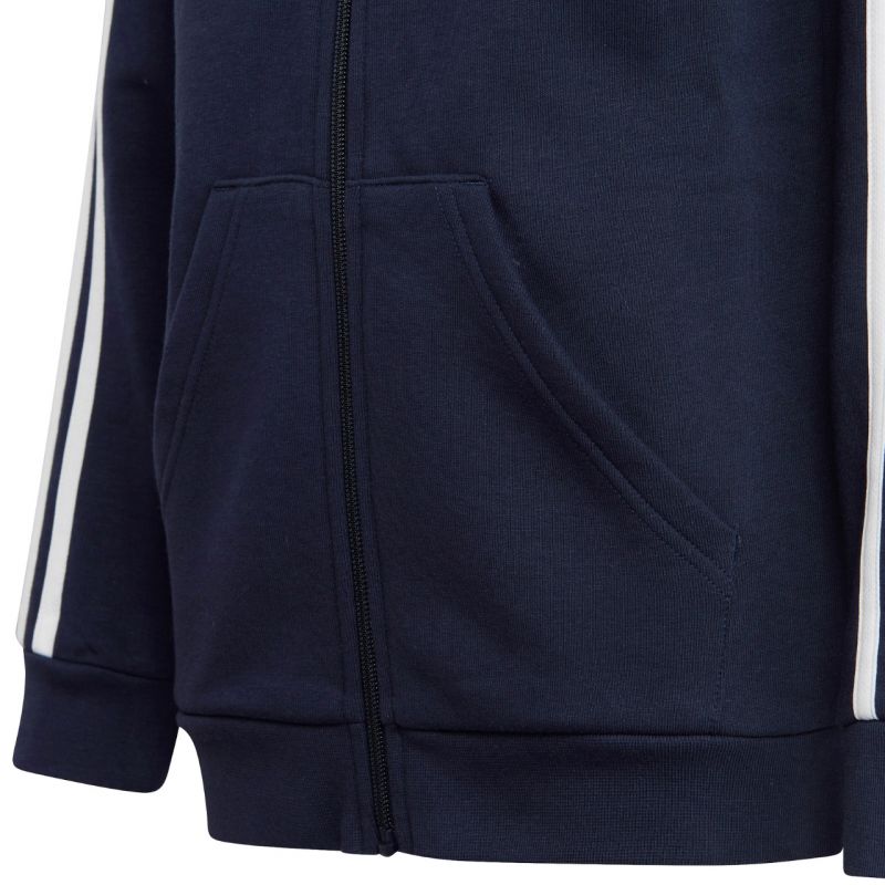 adidas Essentials 3-Stripes Fleece Full-Zip Hoodie Jr IC0600 Kapucnis pulóver - Sportmania.hu