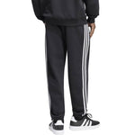 Adidas Essentials 3-Stripes Fleece Tapered Cuffed férfi nadrág, fekete