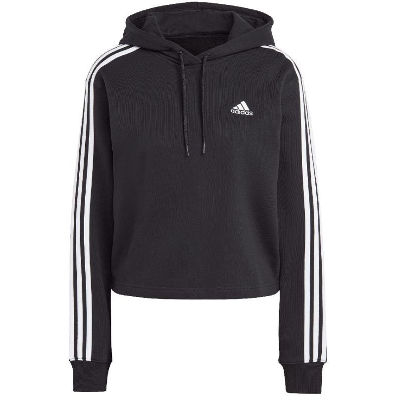 adidas Essentials 3-Stripes French Terry Crop Hoodie W IC8767 Kapucnis pulóver - Sportmania.hu