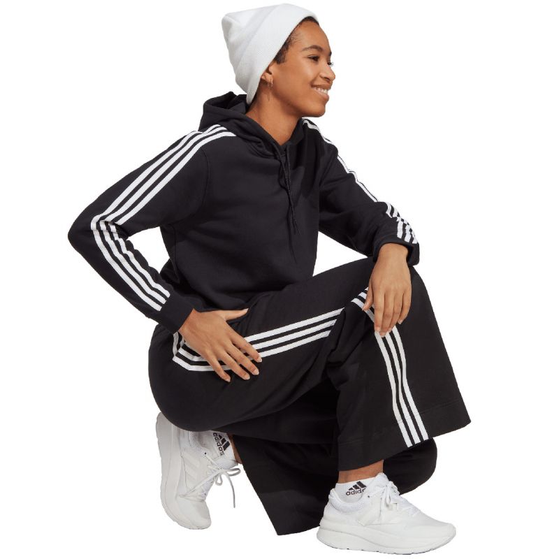 adidas Essentials 3-Stripes French Terry Crop Hoodie W IC8767 Kapucnis pulóver - Sportmania.hu
