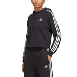 adidas Essentials 3-Stripes French Terry Crop Hoodie W IC8767 Kapucnis pulóver - Sportmania.hu