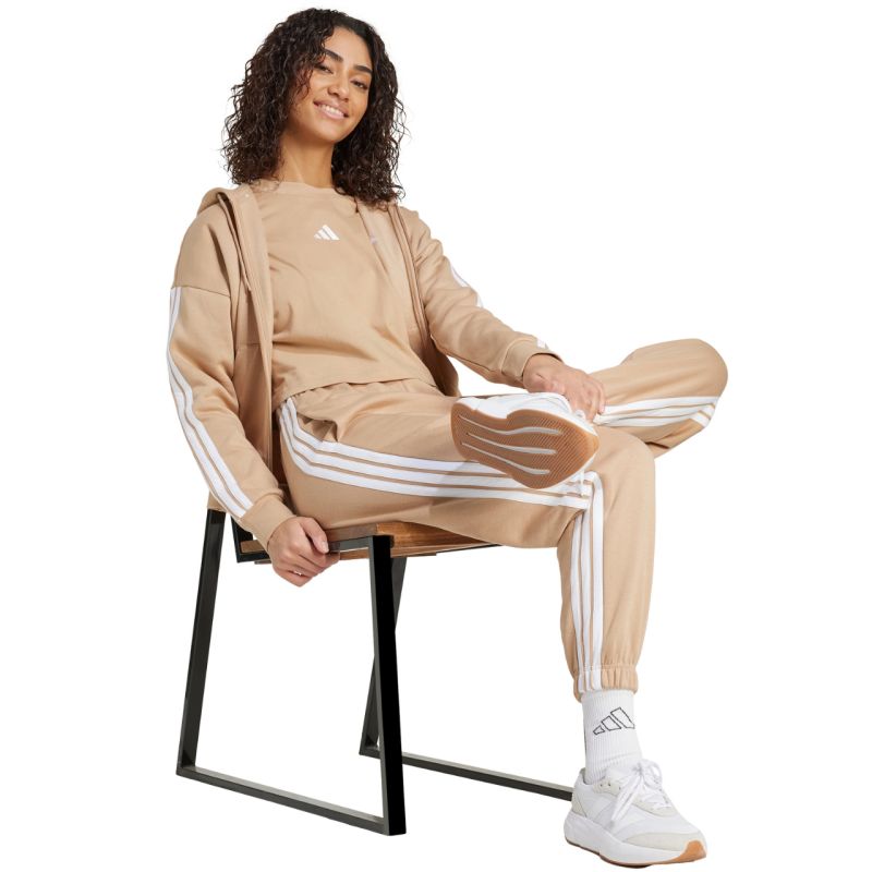 adidas Essentials 3-Stripes Full-Zip Fleece Hoodie W JX7706 pulóver - Sportmania.hu