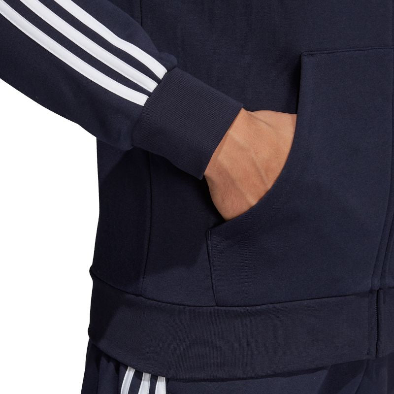 Adidas Essentials 3 Stripes FZ Fleece sweatshirt férfi DU0475