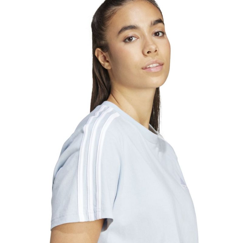 adidas Essentials 3-Stripes Single Jersey Crop Top W IS1568 Ruházat - Sportmania.hu