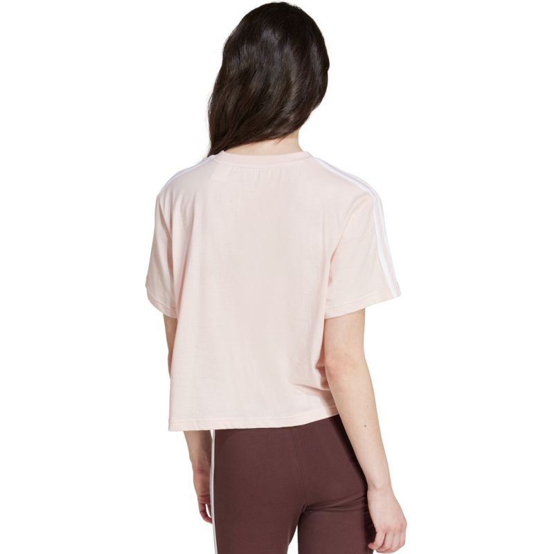 adidas Essentials 3-Stripes Single Jersey Crop Top W IY4227 Ruházat - Sportmania.hu