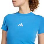 Adidas Essentials 3-Stripes Slim Baby T-shirt Light Blue 2xs női póló