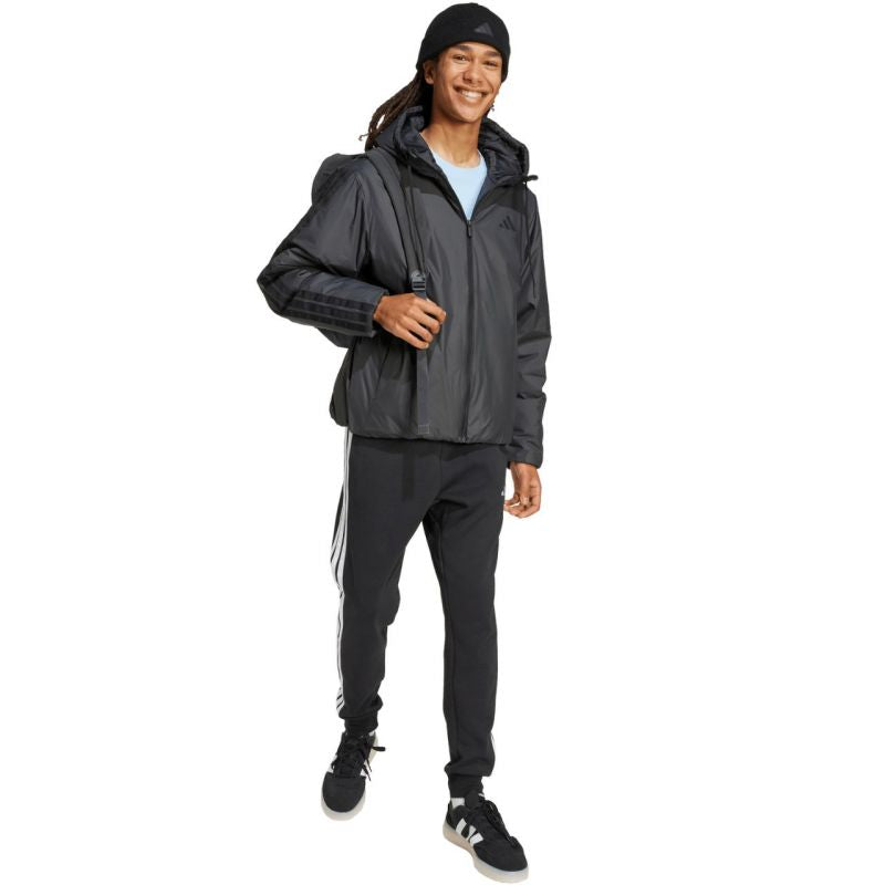 adidas Essentials Climawarm 3 Stripes Insulated Hooded M KB8149 jacket kabát - Sportmania.hu