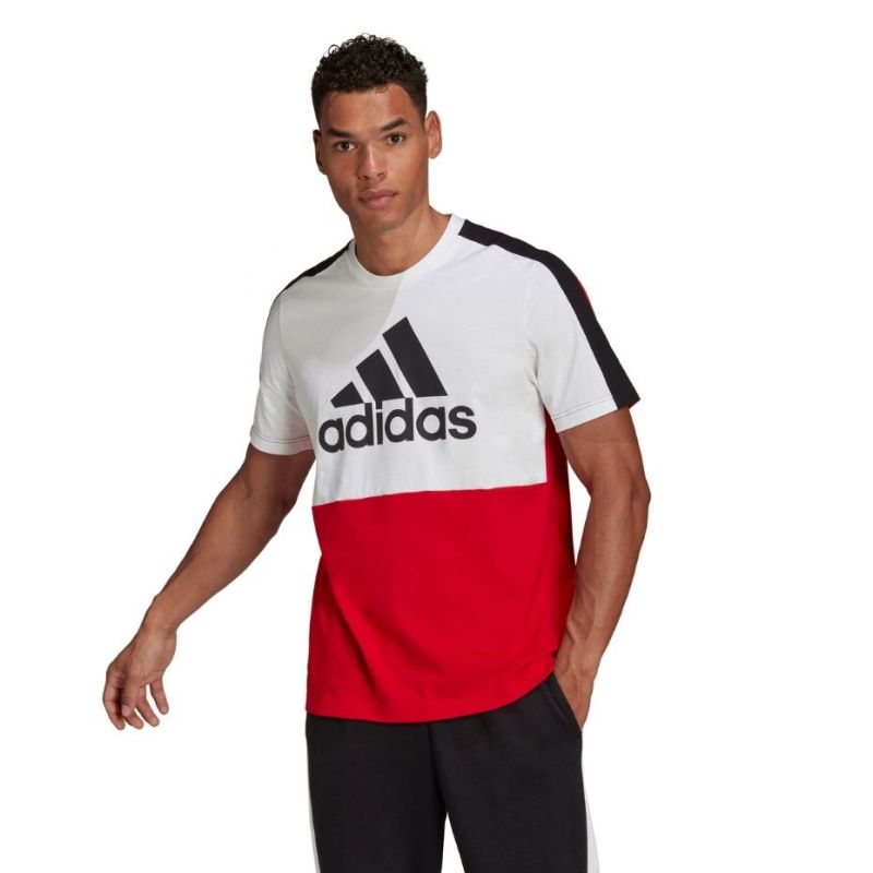 adidas Essentials Colorblock Single Jersey Tee M HE4330 Póló