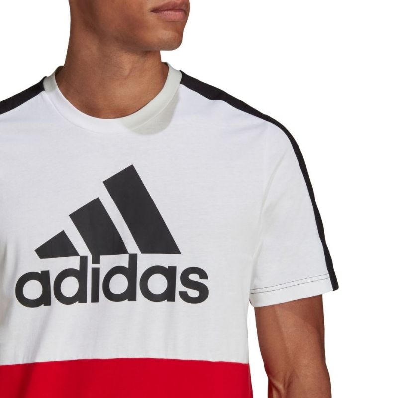 adidas Essentials Colorblock Single Jersey Tee M HE4330 Póló