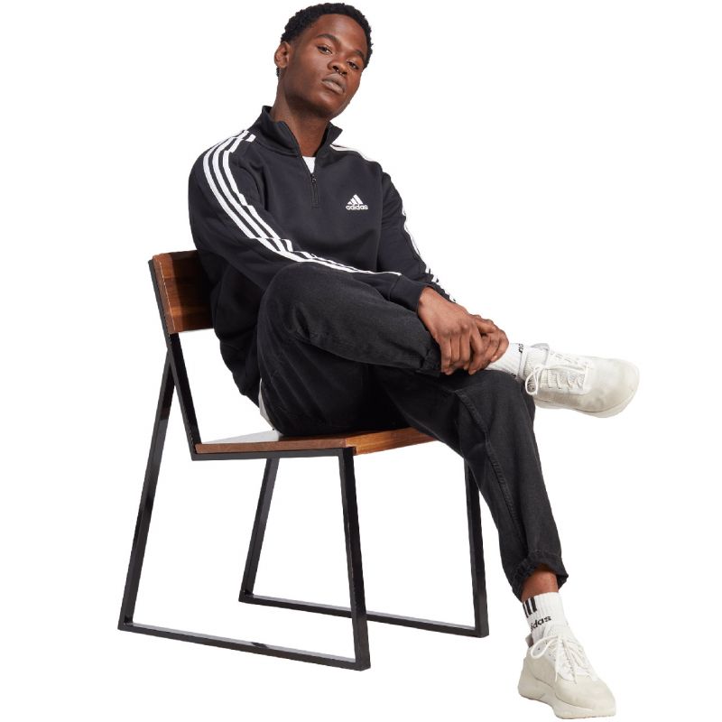 adidas Essentials Fleece 3-Stripes 1/4-Zip M HZ6235 sweatshirt Pulóver - Sportmania.hu