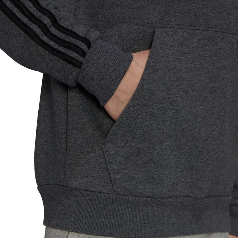 Adidas Essentials Fleece 3-Stripes férfi Kapucnis pulóver GK9082
