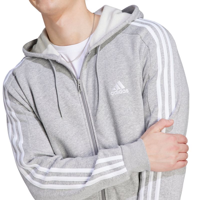 adidas Essentials Fleece 3-Stripes Full-Zip M sweatshirt IJ6479 - Sportmania.hu