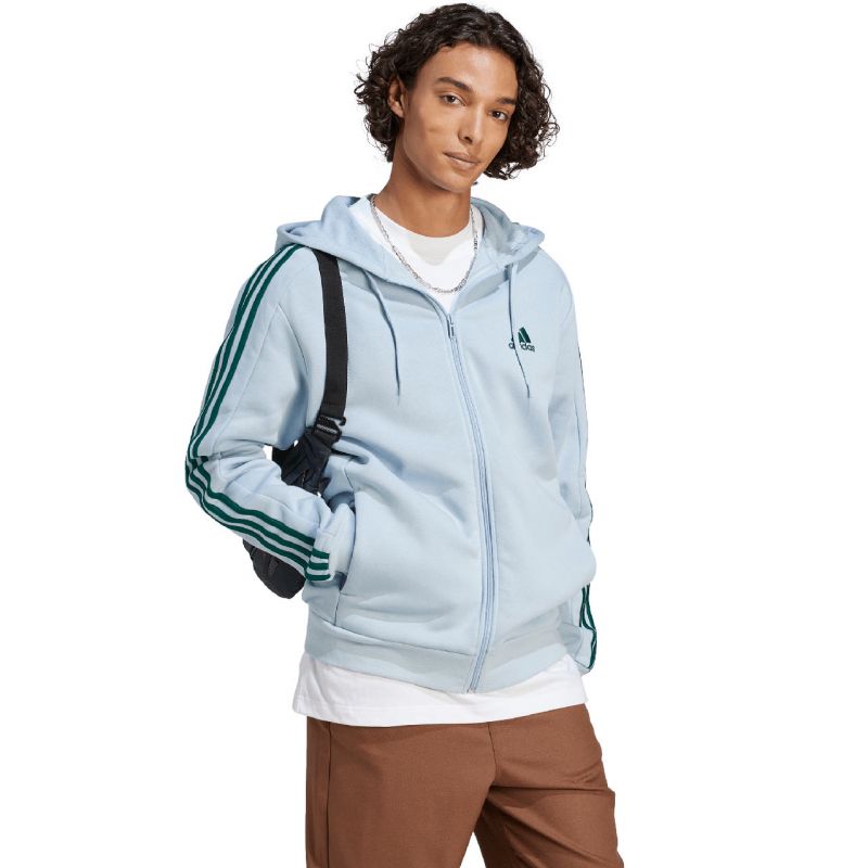 adidas Essentials Fleece 3-Stripes Full-Zip M sweatshirt IJ8932 - Sportmania.hu