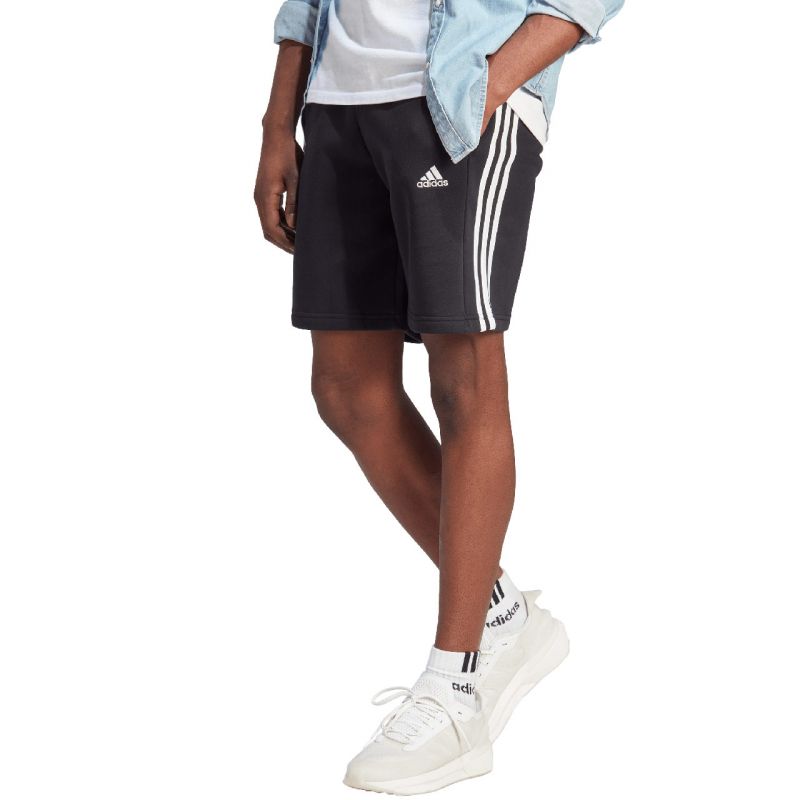 Adidas Essentials Fleece 3-Stripes M shorts férfi rövidnadrág IB4026