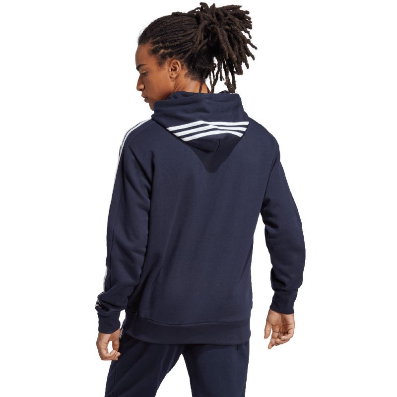 Adidas Essentials French Terry 3-Stripes férfi Kapucnis pulóver IC0436