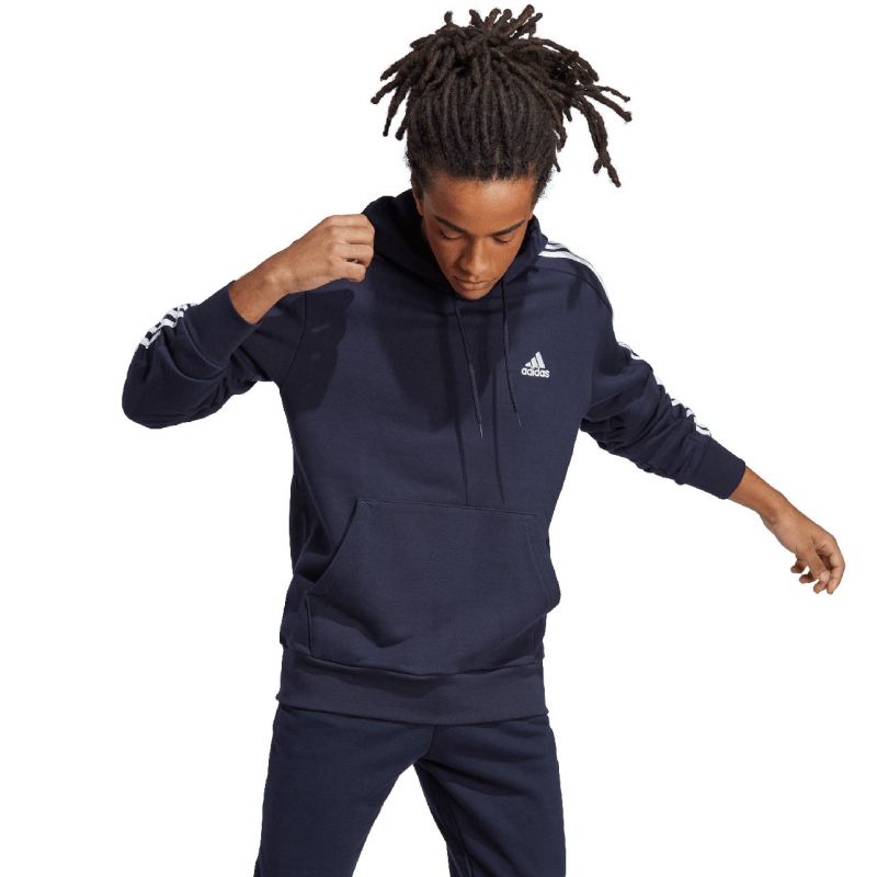 Adidas Essentials French Terry 3-Stripes férfi Kapucnis pulóver IC0436
