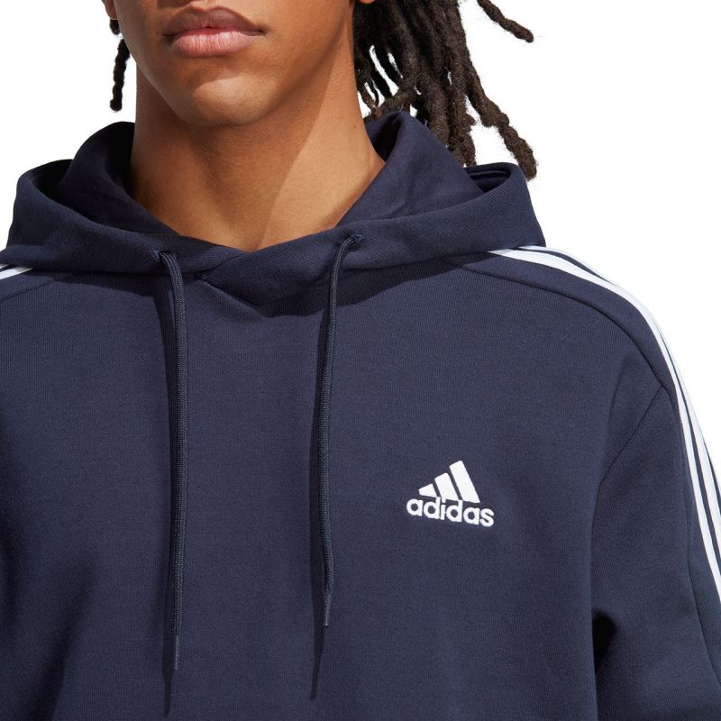 Adidas Essentials French Terry 3-Stripes férfi Kapucnis pulóver IC0436