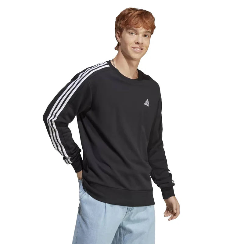Adidas Essentials French Terry 3-Stripes férfi Pulóver IC9317