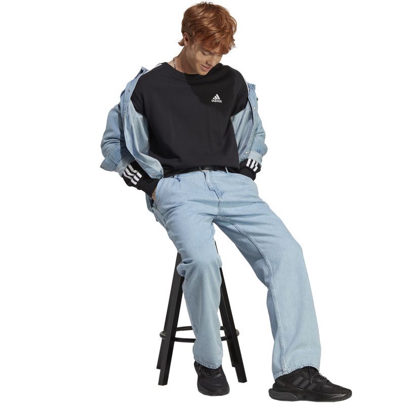 Adidas Essentials French Terry 3-Stripes férfi Pulóver IC9317