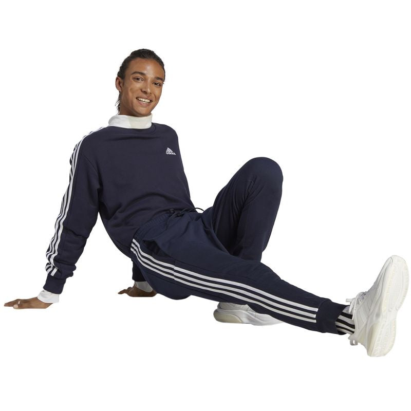 adidas Essentials French Terry Tapered Cuff 3-Stripes M IC9406 pants Nadrág