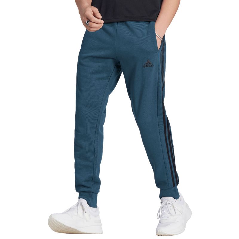 adidas Essentials French Terry Tapered Cuff 3-Stripes Pants M IJ8698 Nadrág