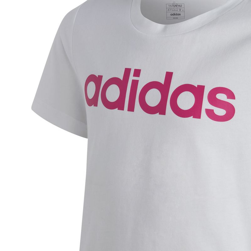adidas Essentials Linear Logo Cotton Slim Fit Tee Jr IC3150 Póló
