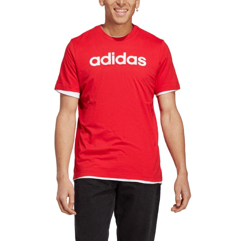 adidas Essentials Single Jersey Linear Embroidered Logo M IC9278 Ruházat