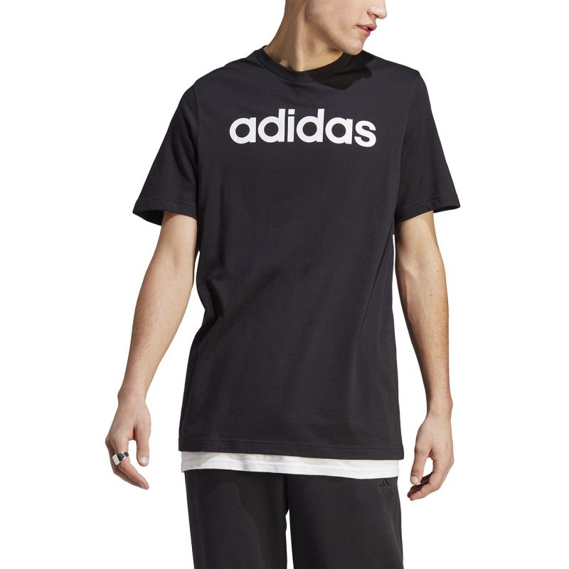 adidas Essentials Single Jersey Linear Embroidered Logo Tee M IC9274 Póló