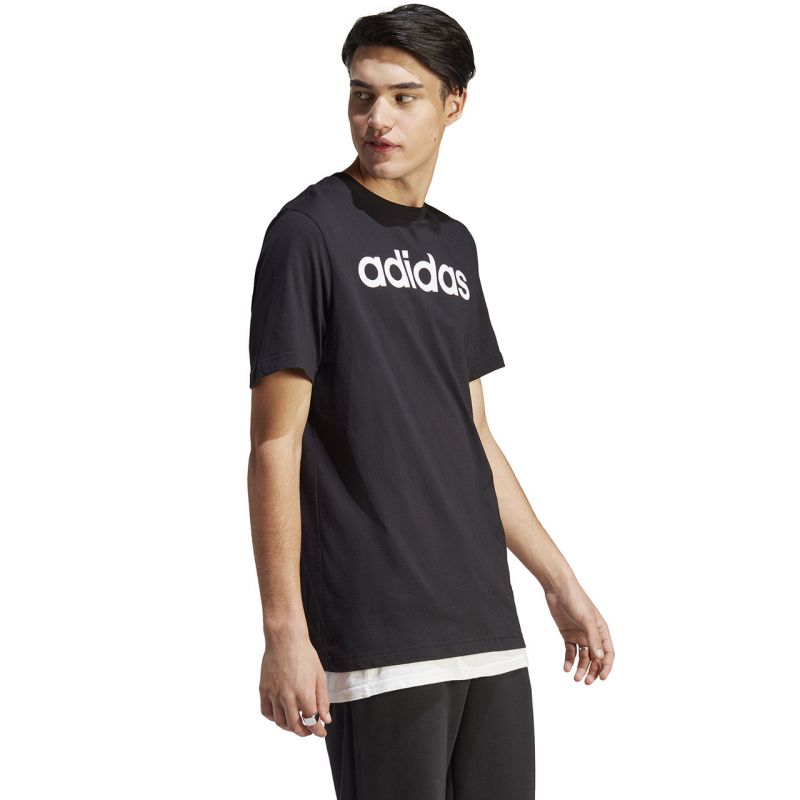 adidas Essentials Single Jersey Linear Embroidered Logo Tee M IC9274 Póló
