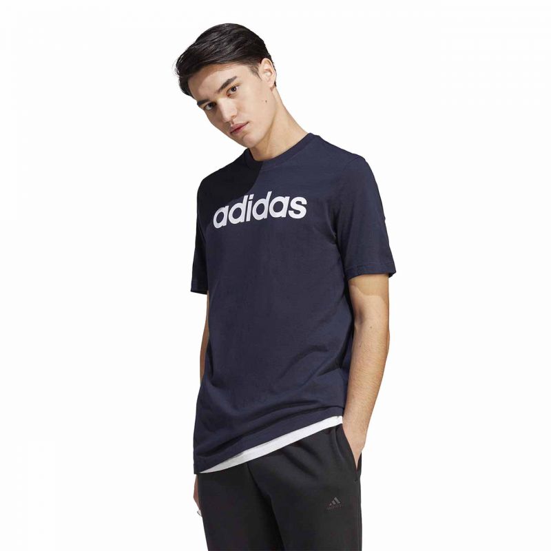 adidas Essentials Single Jersey Linear Embroidered Logo Tee M IC9275 Póló