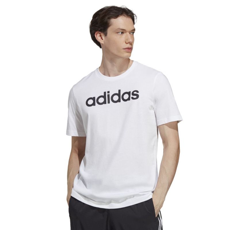 adidas Essentials Single Jersey Linear Embroidered Logo Tee M IC9276 Póló