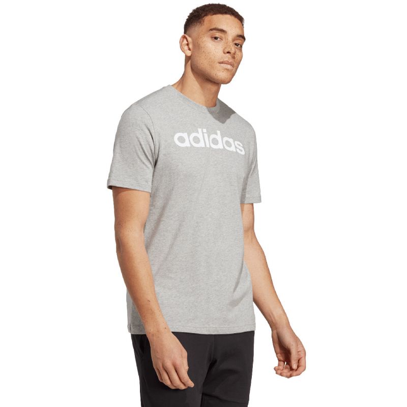adidas Essentials Single Jersey Linear Embroidered Logo Tee M IC9277 Póló