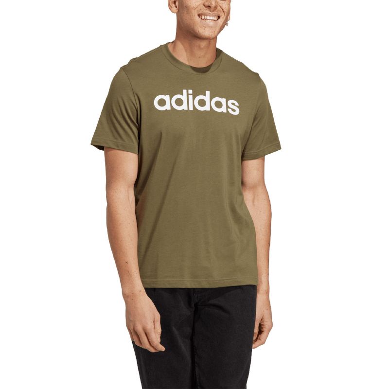 adidas Essentials Single Jersey Linear Embroidered Logo Tee M IC9280 Póló