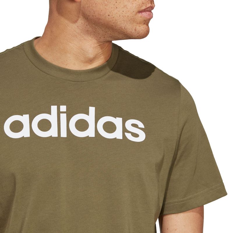 adidas Essentials Single Jersey Linear Embroidered Logo Tee M IC9280 Póló