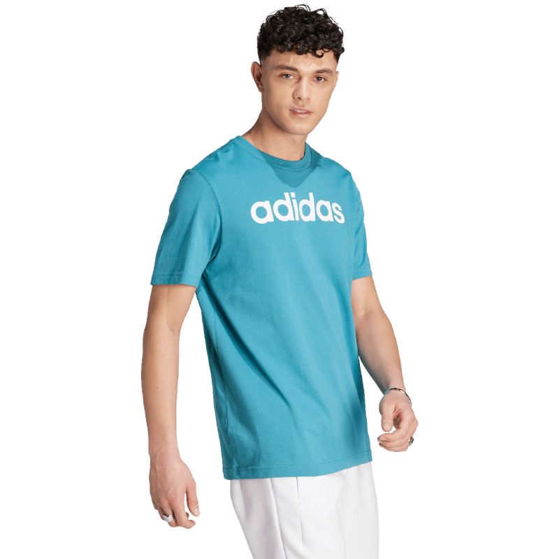 adidas Essentials Single Jersey Linear Embroidered Logo Tee M IJ8655 Póló