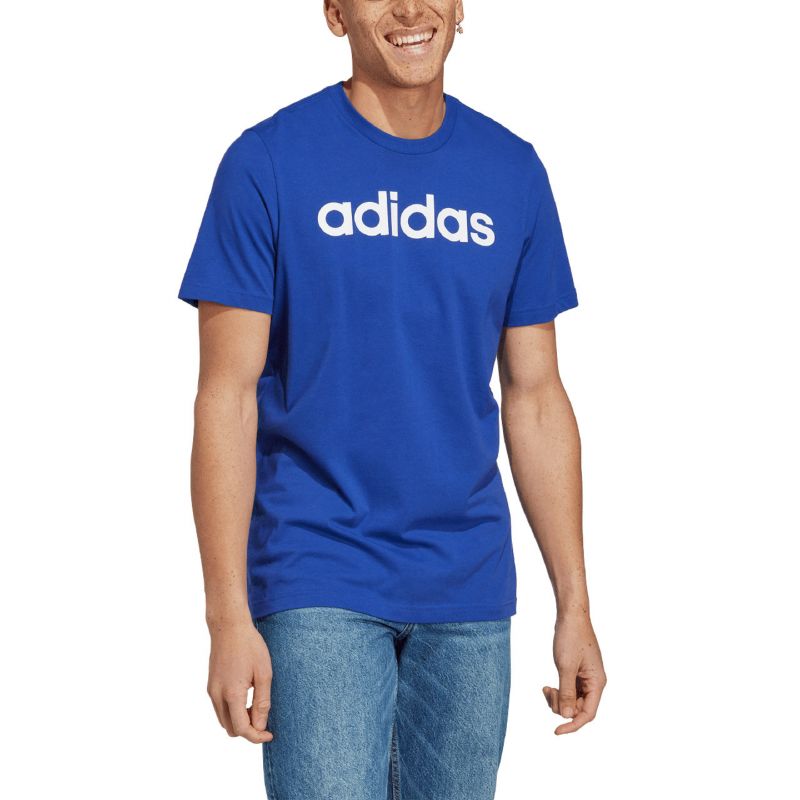 adidas Essentials Single Jersey Linear Embroidered M IC9279 Ruházat