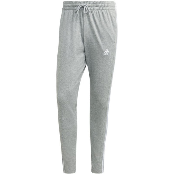 adidas Essentials Single Jersey Tapered Open Hem 3-Stripes M IC0046 pants Nadrág