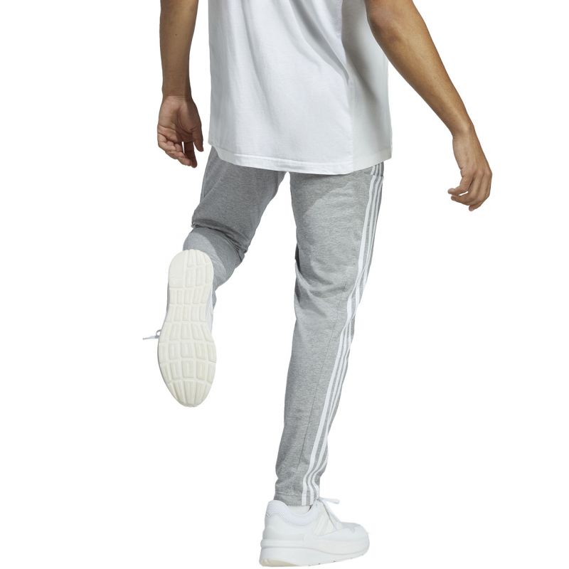 adidas Essentials Single Jersey Tapered Open Hem 3-Stripes M IC0046 pants Nadrág