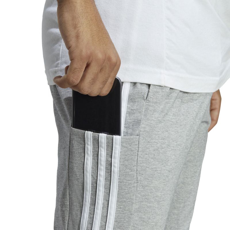 adidas Essentials Single Jersey Tapered Open Hem 3-Stripes M IC0046 pants Nadrág