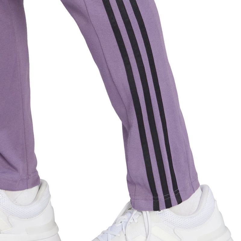 adidas Essentials Single Jersey Tapered Open Hem 3-Stripes M Pants IJ8699 Nadrág