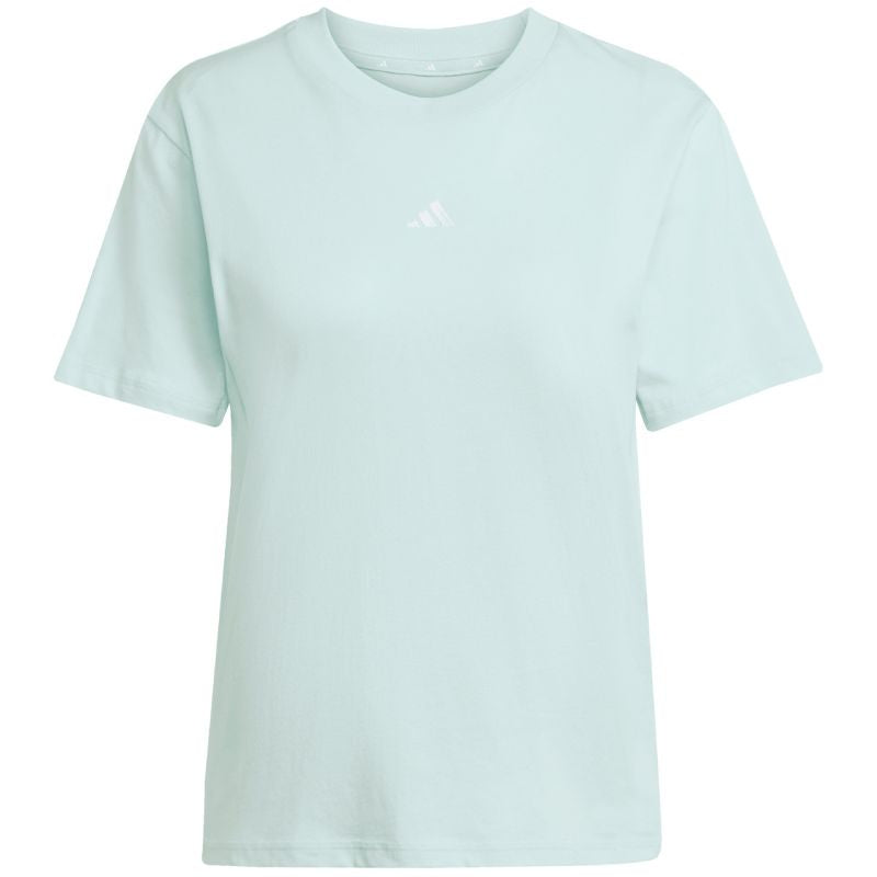 adidas Essentials Small Logo Cotton Light Blue Women's T-Shirt női JY4965