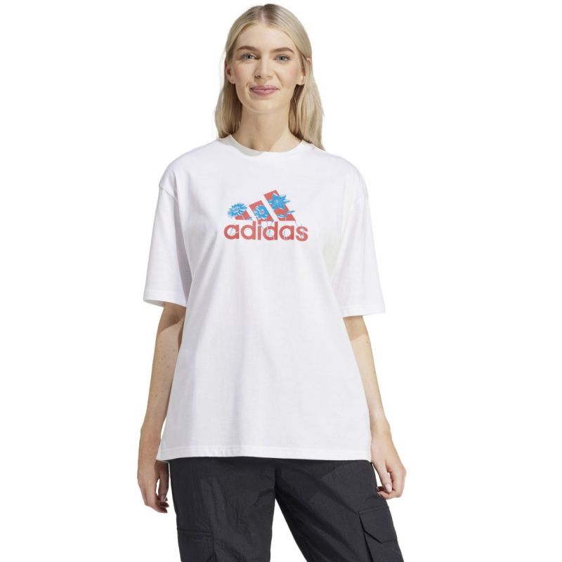 adidas Flower Pack Badge of Sport Women's T-shirt White IT1421 Póló
