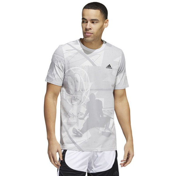 Adidas Iginite Aop Tee M HL0087 Póló Ruházat Póló